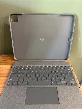 Logitech Combo Touch iPad Pro 12.9” Keyboard Folio Case w/ Trackpad Oxford Gray